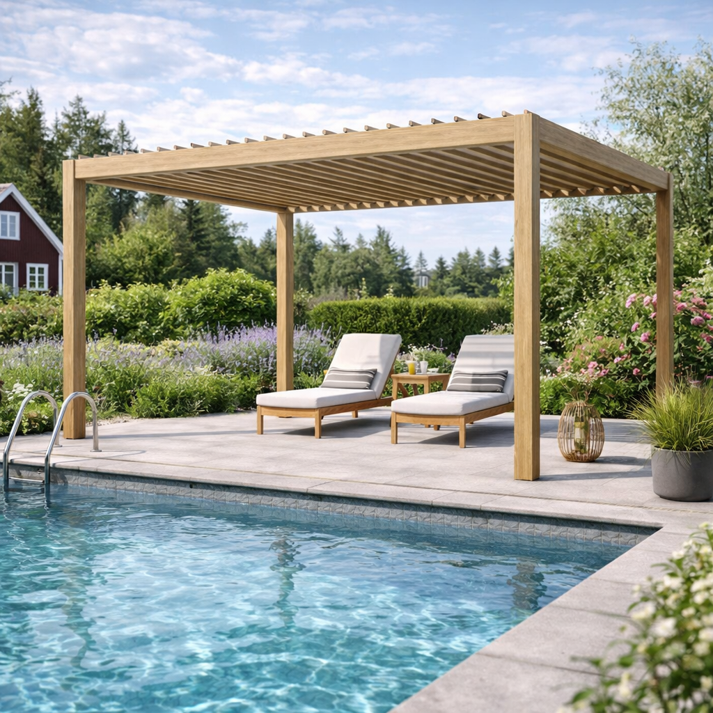 Pergola 3x4m Trä