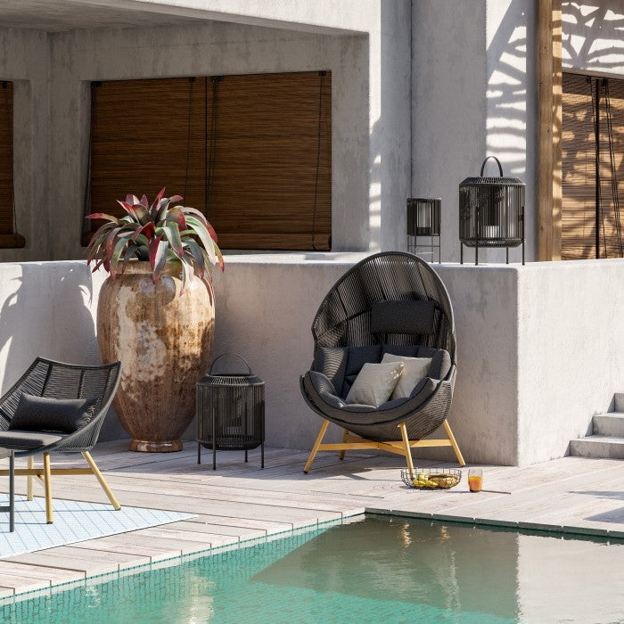 Holland Trädgårds Fåtölj Grafit