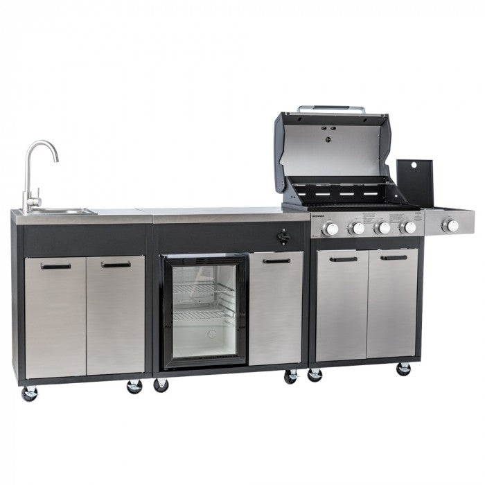 Brenner K4PLUS premium gasolgrill utekök