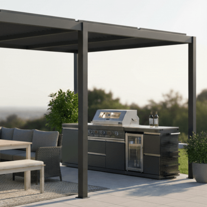 Gasolgrill Utekök GB411A Stekbord & Kylskåp