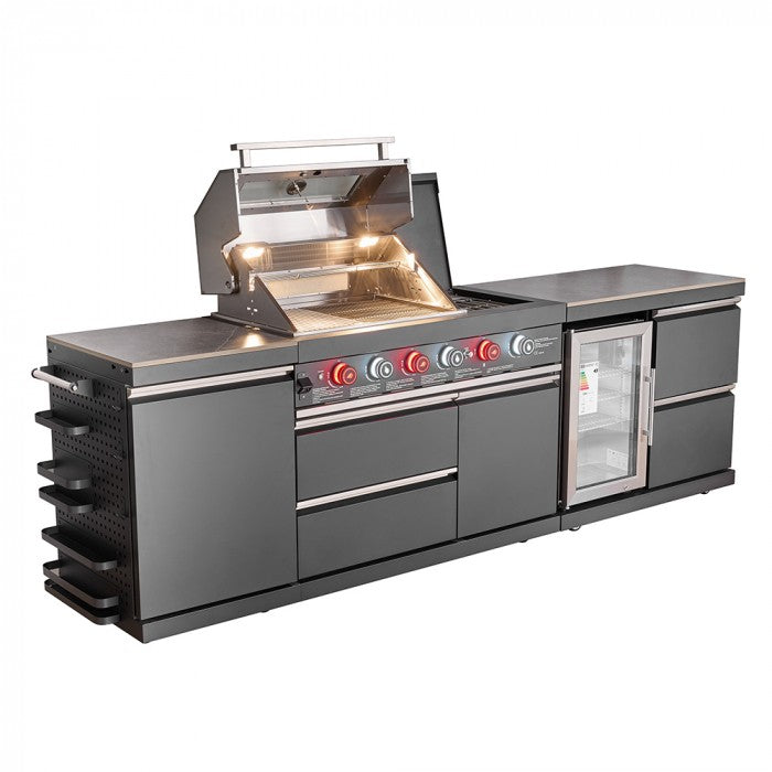 Gasolgrill Utekök GB411A Stekbord & Kylskåp