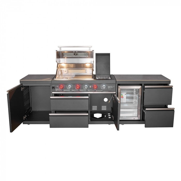 Gasolgrill Utekök GB411A Stekbord & Kylskåp