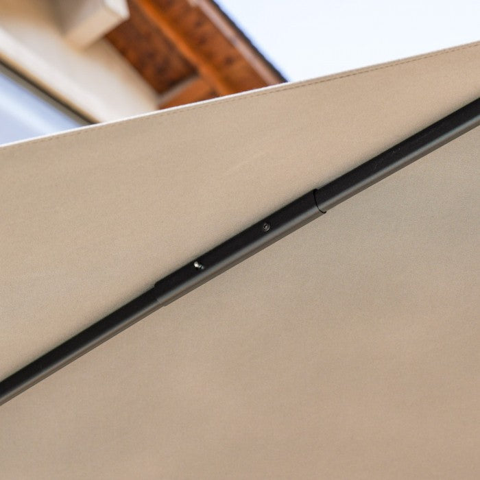 Trädgårdsparasoll Ribben beige 3x4m