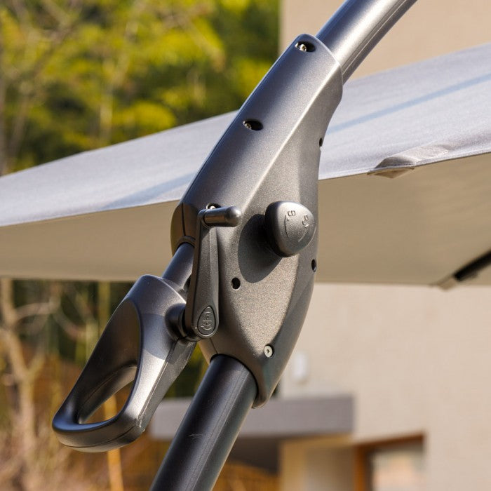 Trädgårdsparasoll Ribben beige 3x4m