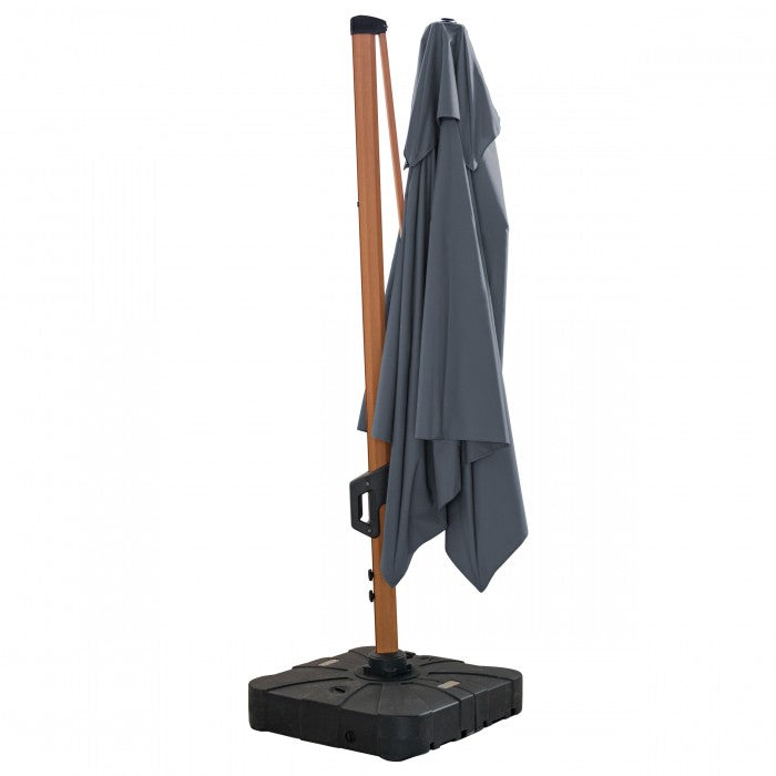 Roma MID antracitfärgat trädgårds parasoll 3x3m