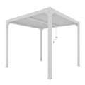 Pergola 3x3m vit