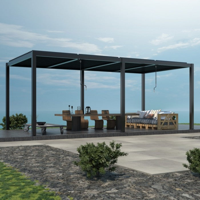 Pergola 5,8x3m svart