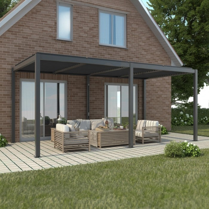 Pergola 5,8x3m svart