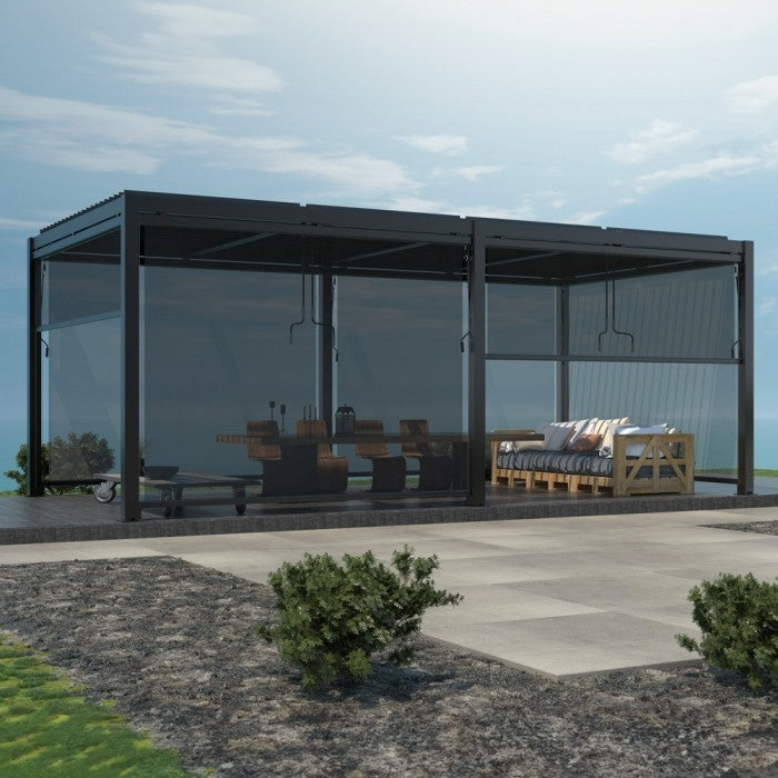 Pergola 5,8x3m svart