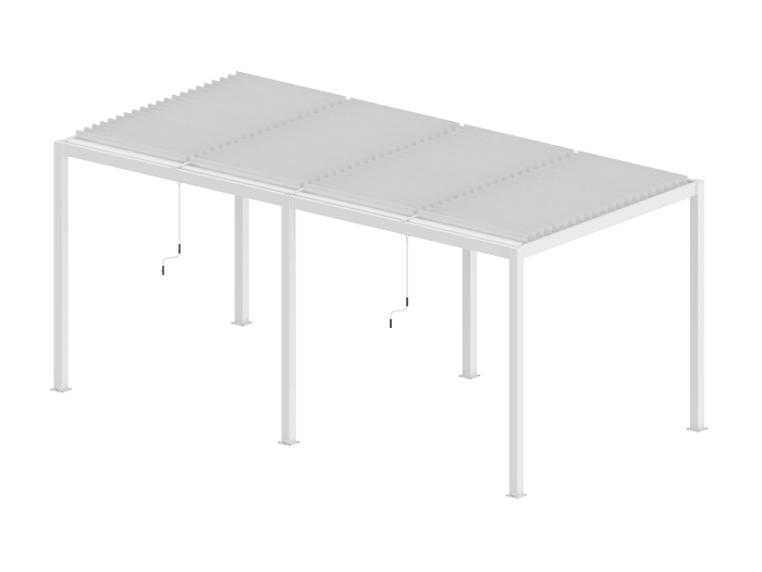 Pergola 5,8x3m vit
