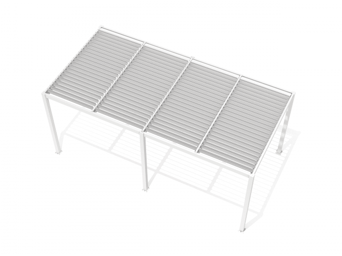 Pergola 5,8x3m vit
